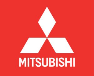 mitsubishi-logo-brand-symbol-with-name-white-design-japan-car-automobile-illustration-with-red-background-free-vector